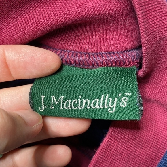 VTG J. Macinally Country Cat Catnnip Navy Blue Turtleneck Sweatshirt Size Medium - Picture 3 of 6